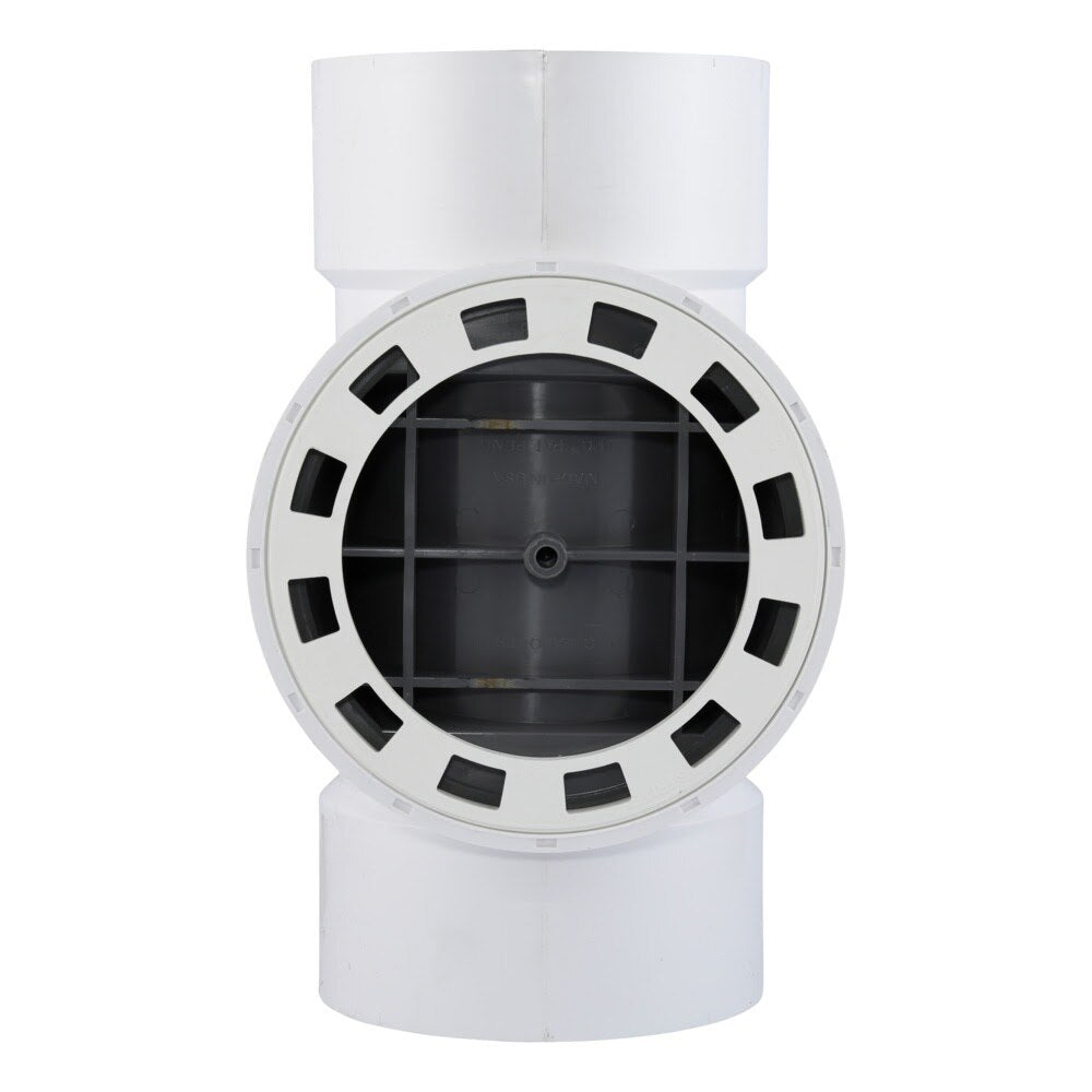 HoldRite TRPVC6A 6 in. TestRite PVC DWV Test Cleanout Tee with Spanner Ring and Plug
