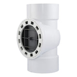 HoldRite TRPVC6A 6 in. TestRite PVC DWV Test Cleanout Tee with Spanner Ring and Plug - 2