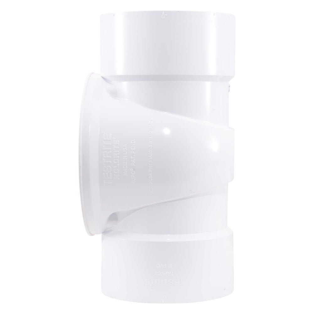 HoldRite TRPVC6 6 in. PVC DWV Test Cleanout Tee Only - 3