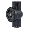 HoldRite TRPVCNH2A-B 2 in. No-Hub DWV Test Cleanout Tee with Spanner Ring and Brass Insert Plug