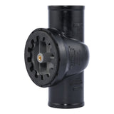 HoldRite TRPVCNH2A-B 2 in. No-Hub DWV Test Cleanout Tee with Spanner Ring and Brass Insert Plug