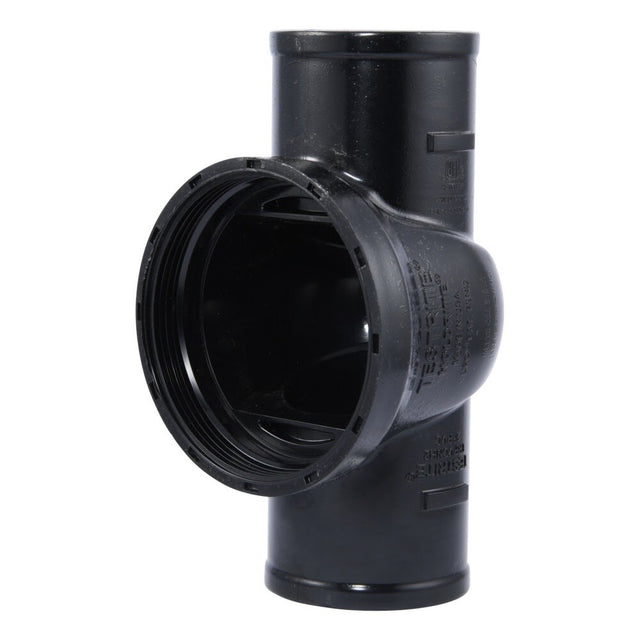 HoldRite TRPVCNH2 2 in PVC No-Hub DWV Test Cleanout Tee Only