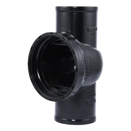 HoldRite TRPVCNH2 2 in PVC No-Hub DWV Test Cleanout Tee Only