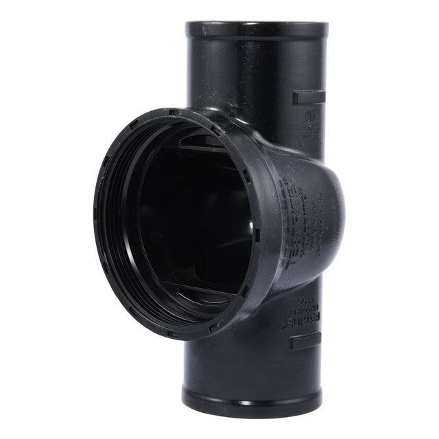 HoldRite TRPVCNH2 2 in PVC No-Hub DWV Test Cleanout Tee Only
