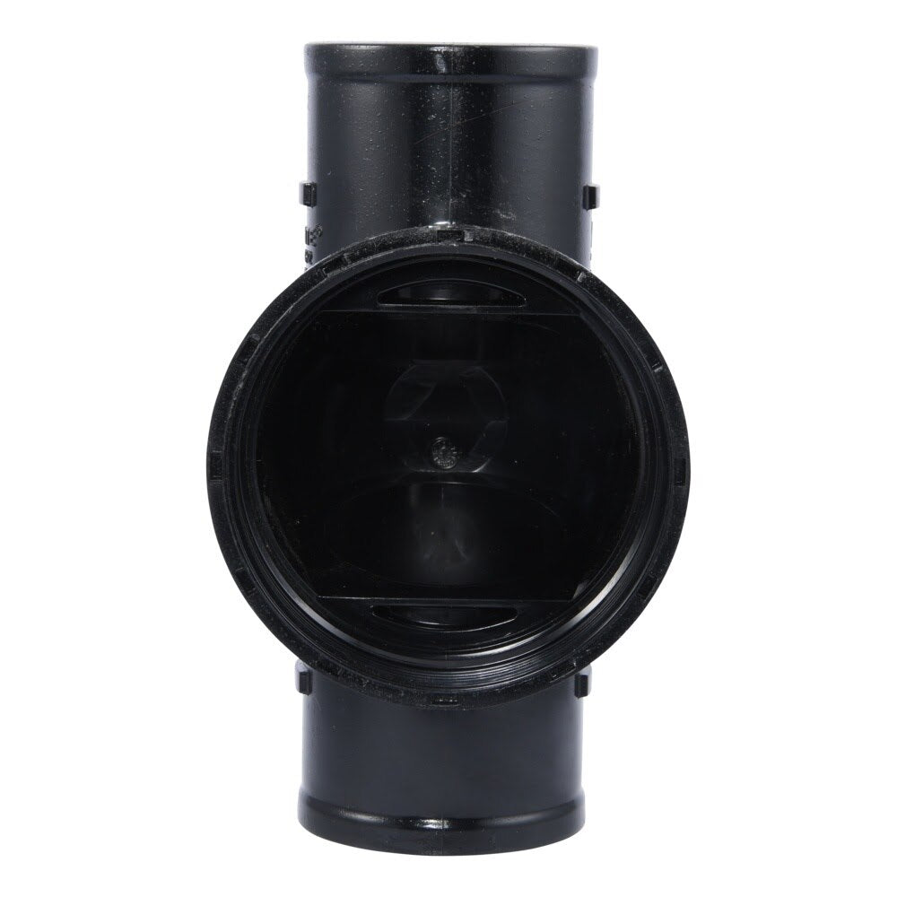 HoldRite TRPVCNH2 2 in PVC No-Hub DWV Test Cleanout Tee Only - 2