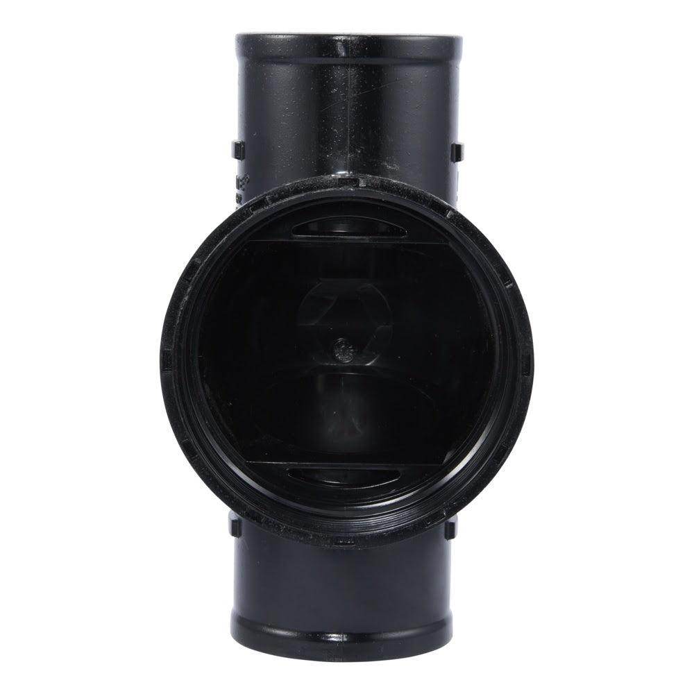 HoldRite TRPVCNH2 2 in PVC No-Hub DWV Test Cleanout Tee Only - 2