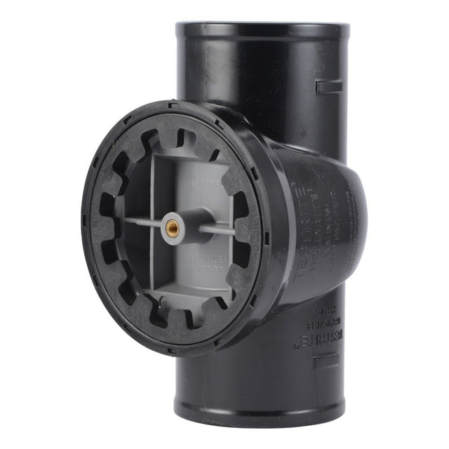 HoldRite TRPVCNH3A-B 3 in. TestRite No-Hub DWV Test Cleanout Tee with Brass Insert Plug