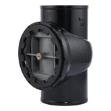 HoldRite TRPVCNH4A-B 4 in. PVC No-Hub DWV Test Cleanout Tee Assembly with Brass Insert Plug