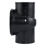 HoldRite TRPVCNH4A-B 4 in. PVC No-Hub DWV Test Cleanout Tee Assembly with Brass Insert Plug - 3