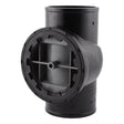 HoldRite TRPVCNH4A 4 in PVC No Hub DWV Test Cleanout Tee with Spanner Ring and Plug