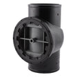 HoldRite TRPVCNH4A 4 in PVC No Hub DWV Test Cleanout Tee with Spanner Ring and Plug