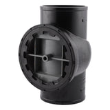 HoldRite TRPVCNH4A 4 in PVC No Hub DWV Test Cleanout Tee with Spanner Ring and Plug