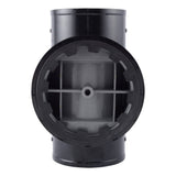 HoldRite TRPVCNH4A 4 in PVC No Hub DWV Test Cleanout Tee with Spanner Ring and Plug - 3