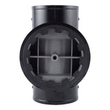 HoldRite TRPVCNH4A 4 in PVC No Hub DWV Test Cleanout Tee with Spanner Ring and Plug - 3