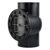 HoldRite TRPVCNH6A-B 6 in. PVC No-Hub DWV Test Cleanout Tee with Brass Insert Plug