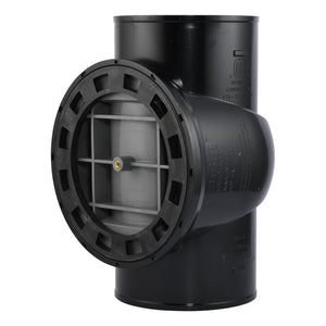 HoldRite TRPVCNH6A-B 6 in. PVC No-Hub DWV Test Cleanout Tee with Brass Insert Plug