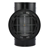 HoldRite TRPVCNH6A-B 6 in. PVC No-Hub DWV Test Cleanout Tee with Brass Insert Plug - 2