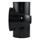 HoldRite TRPVCNH6A-B 6 in. PVC No-Hub DWV Test Cleanout Tee with Brass Insert Plug - 3