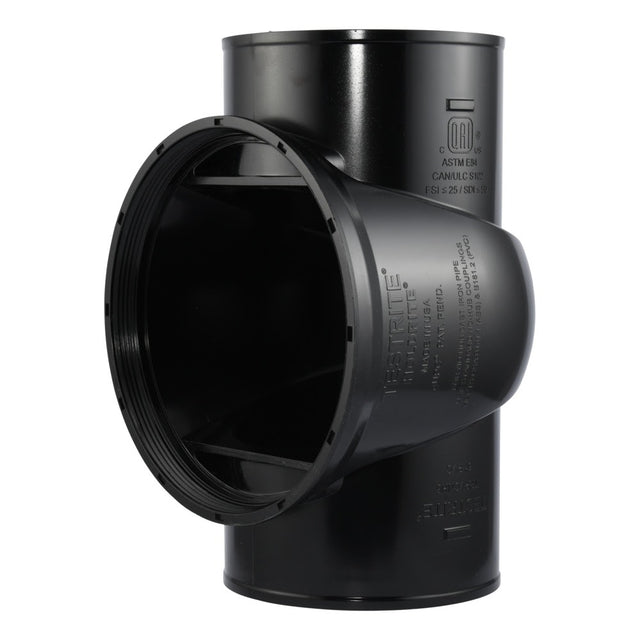HoldRite TRPVCNH6 6 in PVC No Hub DWV Test Cleanout Tee Only