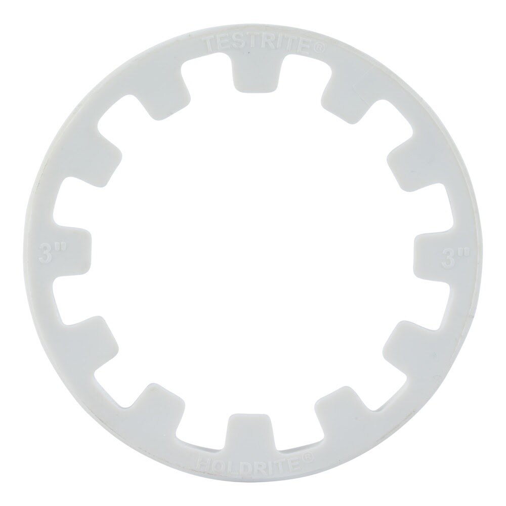 HoldRite TRSPVC3 3 in PVC Spanner Ring for TestRite PVC Test Cleanout Tees - 2