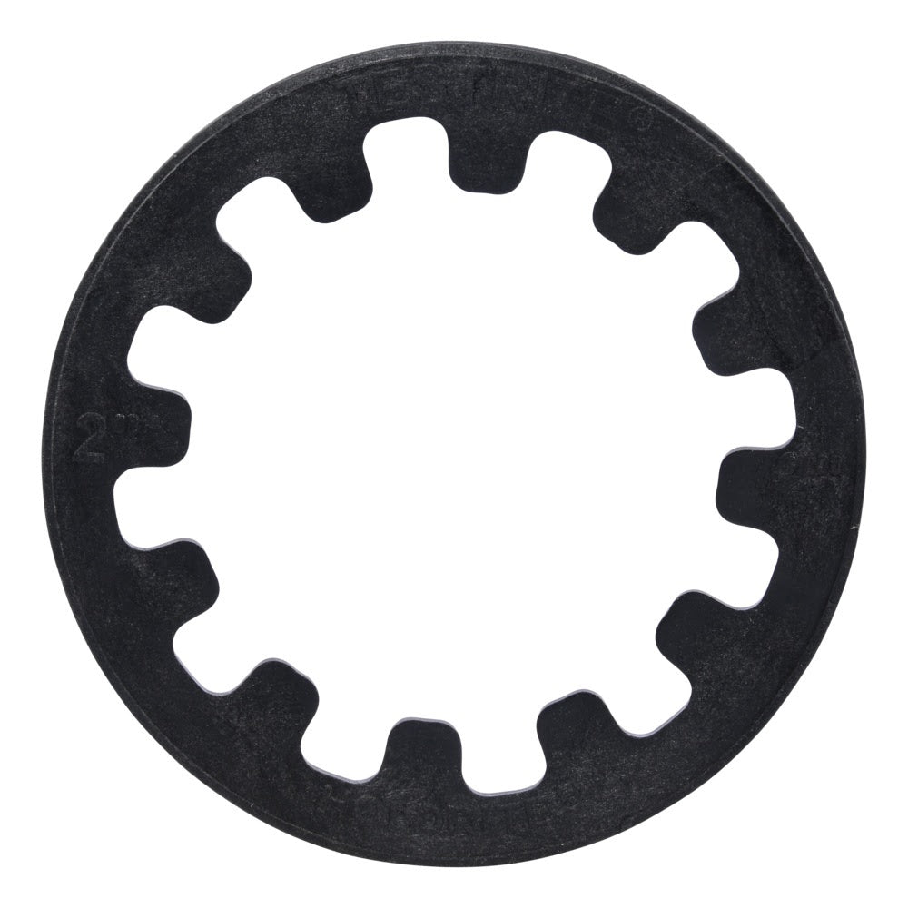 HoldRite TRSPVCNH2 2 in Black PVC No Hub Spanner Ring for TestRite DWV Test Cleanout Tee - 3