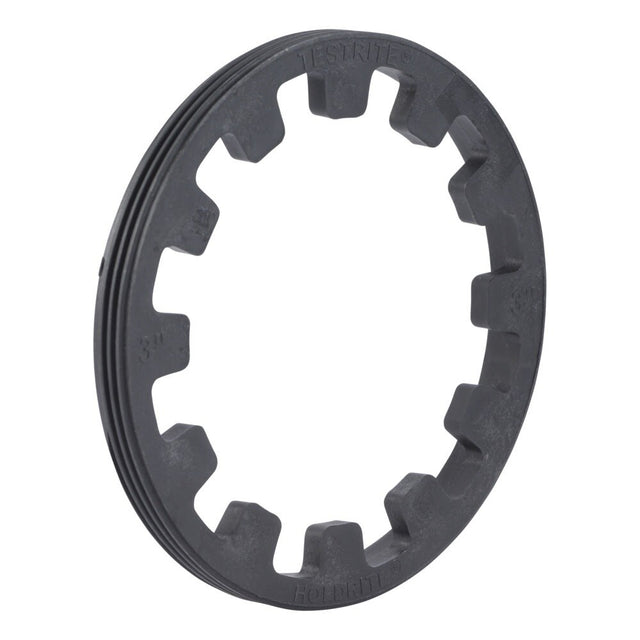 HoldRite TRSPVCNH3 3 in Black PVC No-Hub Spanner Ring for TestRite Test Cleanout Tee
