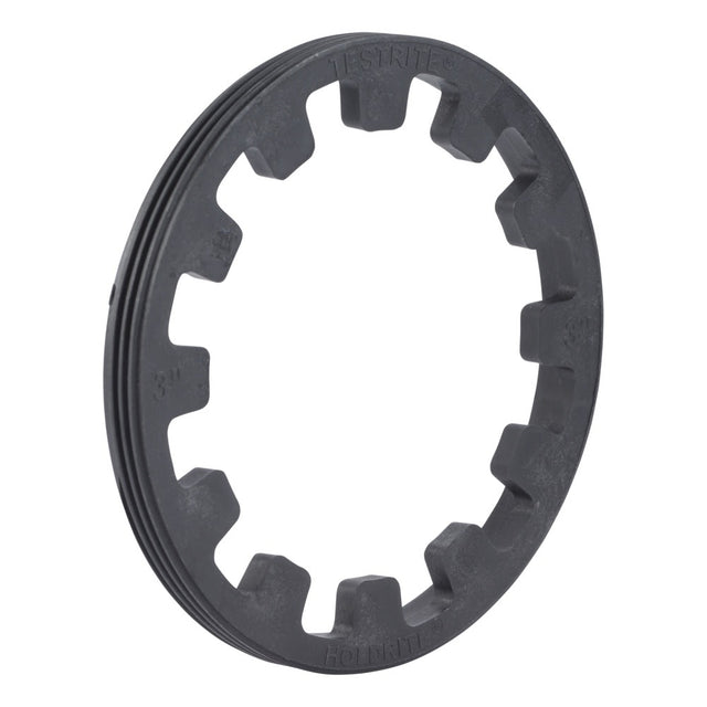 HoldRite TRSPVCNH3 3 in Black PVC No-Hub Spanner Ring for TestRite Test Cleanout Tee