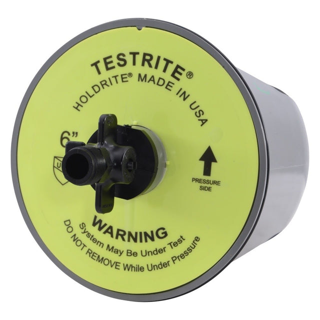 HoldRite TRW6V 6 in TestRite Test Wedge with Valve for DWV Testing