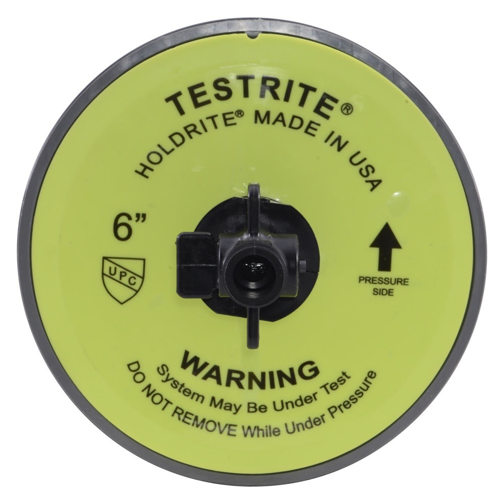 HoldRite TRW6V 6 in TestRite Test Wedge with Valve for DWV Testing - 3