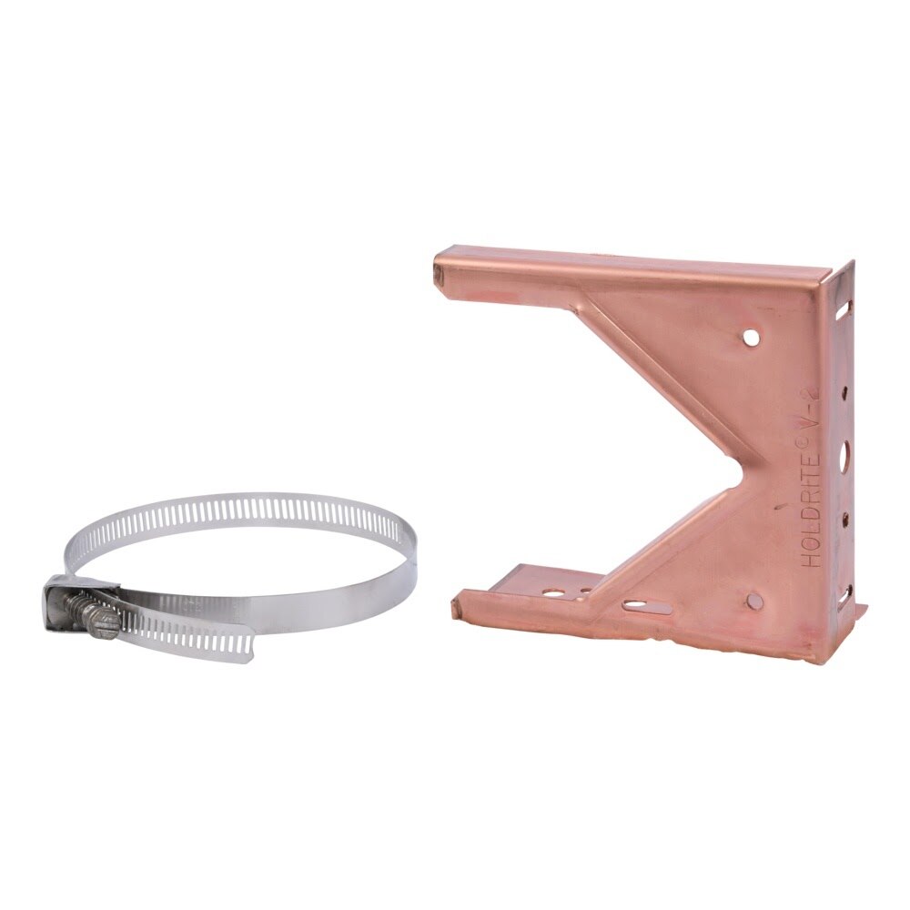 HoldRite V-2 Copper Bonded Steel Bracket for 1/2 in. to 3 in. Horizontal Pipe Support - 2
