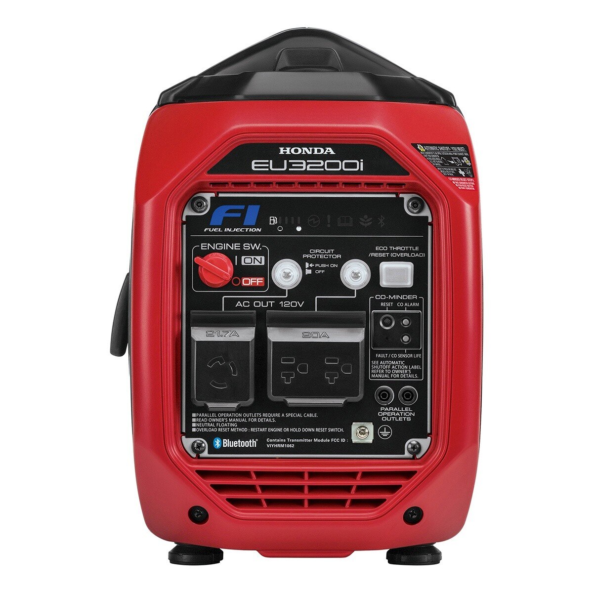 Honda EU3200IAC 3200W 120V Inverter Generator with CO-MINDER 22.5 x 12.0 x 17.8" - 2