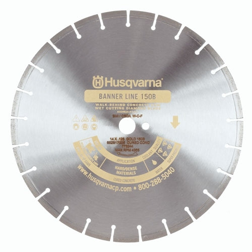 Husqvarna 542751019 Banner Gold 150B (14 x .110 x 1 DP) Hard-Crit Hard Agg Blade