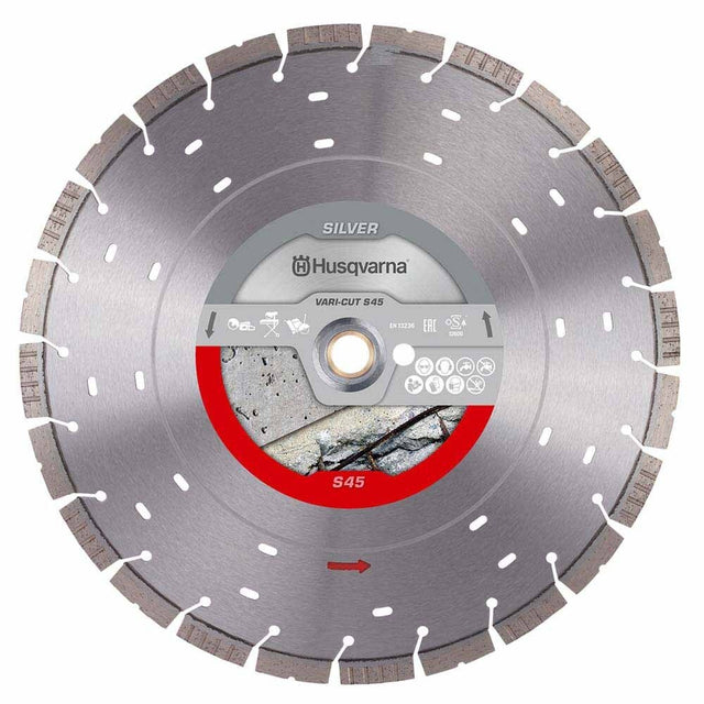 Husqvarna 534973110 12" Vari-Cut S45 Diamond Blade for Concrete Cutting
