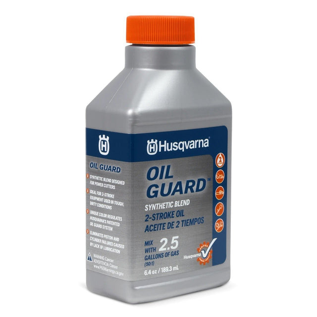 Husqvarna 540254201 6.4 oz 2 Stroke Oil Guard 2 Cycle Oil for 1 to 2 1/2 Gal Gas
