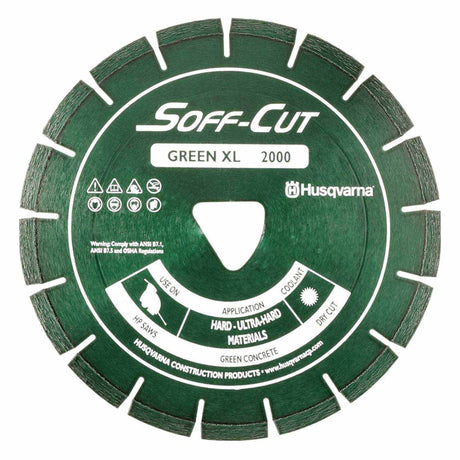Husqvarna 542777006 Elite Soff-Cut XL 2000 Blade for Green Concrete Cutting
