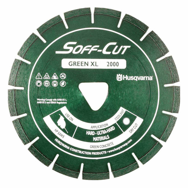 Husqvarna 542777006 Elite Soff-Cut XL 2000 Blade for Green Concrete Cutting