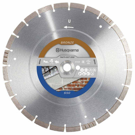 Husqvarna 579816402 Tacti-Cut S50 14" Diamond Blade (10 Pack) for Hard Materials
