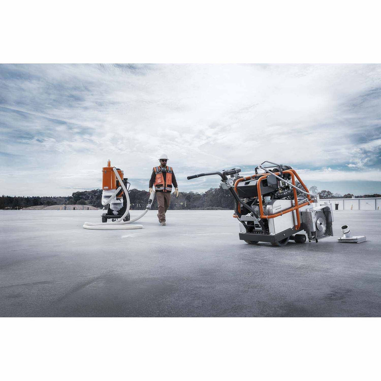 Husqvarna 966845505 Soff-Cut 4000 Self-Propelled Early-Entry Concrete Saw with Vacuum Port - 8