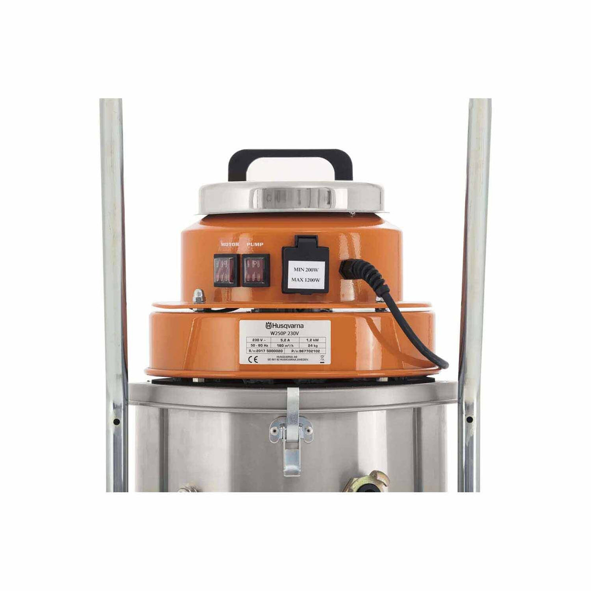 Husqvarna 967702104 W 250 P Industrial Wet and Slurry Vacuum, 120V 1-Phase (US) - 4