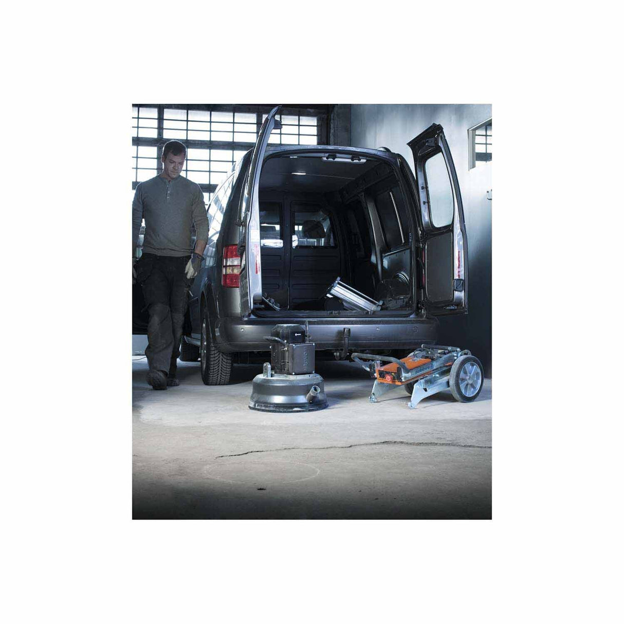 Husqvarna 970703306 PG 280 Single-Disc Floor Grinder, 220-240V, 11 in. Grinding Width - 8