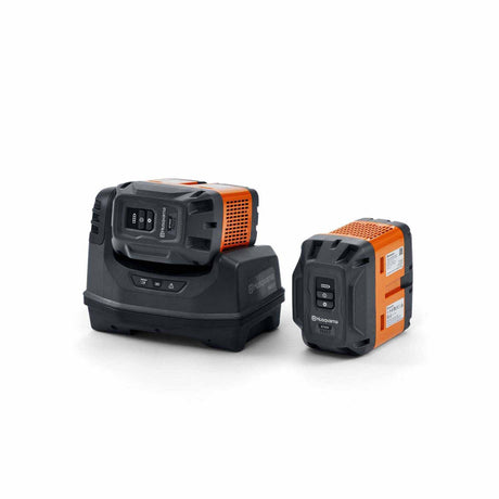 Husqvarna 970712201 B750X PACE Power Pack with C1800X Charger (2 Batteries + Charger)