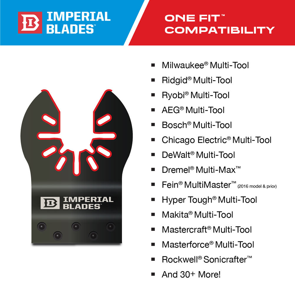 Imperial Blades IBOA640-1 1-1/4" One Fit Carbide Grit Plunge Cut Blade, 1 Pc - 2