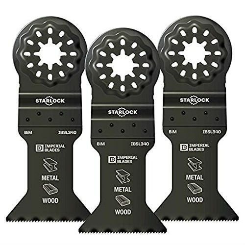 Imperial Blades IBSL340-3 1-3/4" Multi-Material Metal/Wood Blade, 3 Pcs