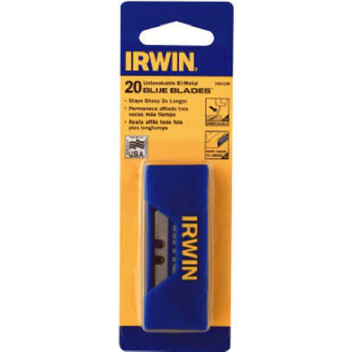 Irwin 2084200 Bi-Metal Blue Blade Utility Blade, 20 Pack - 2