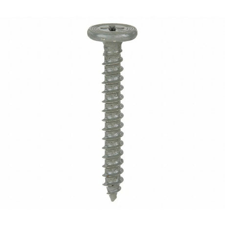 ITW Buildex 1596553 10-16 x 1" Pancake Head Self-Piercing Roofing Screw Gray Spex Coated (250 Bag)