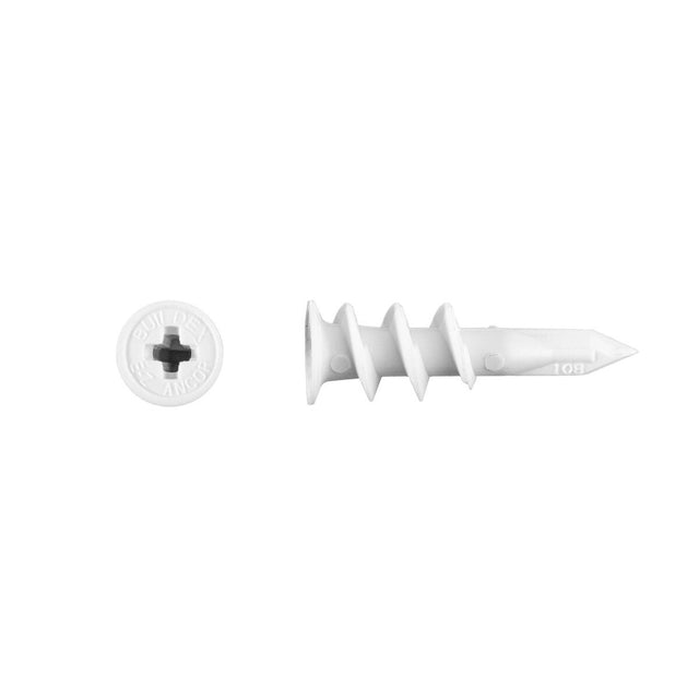 ITW Buildex 5035902 White Nylon Self-Drilling Wall Anchor for Drywall 1-5/8"