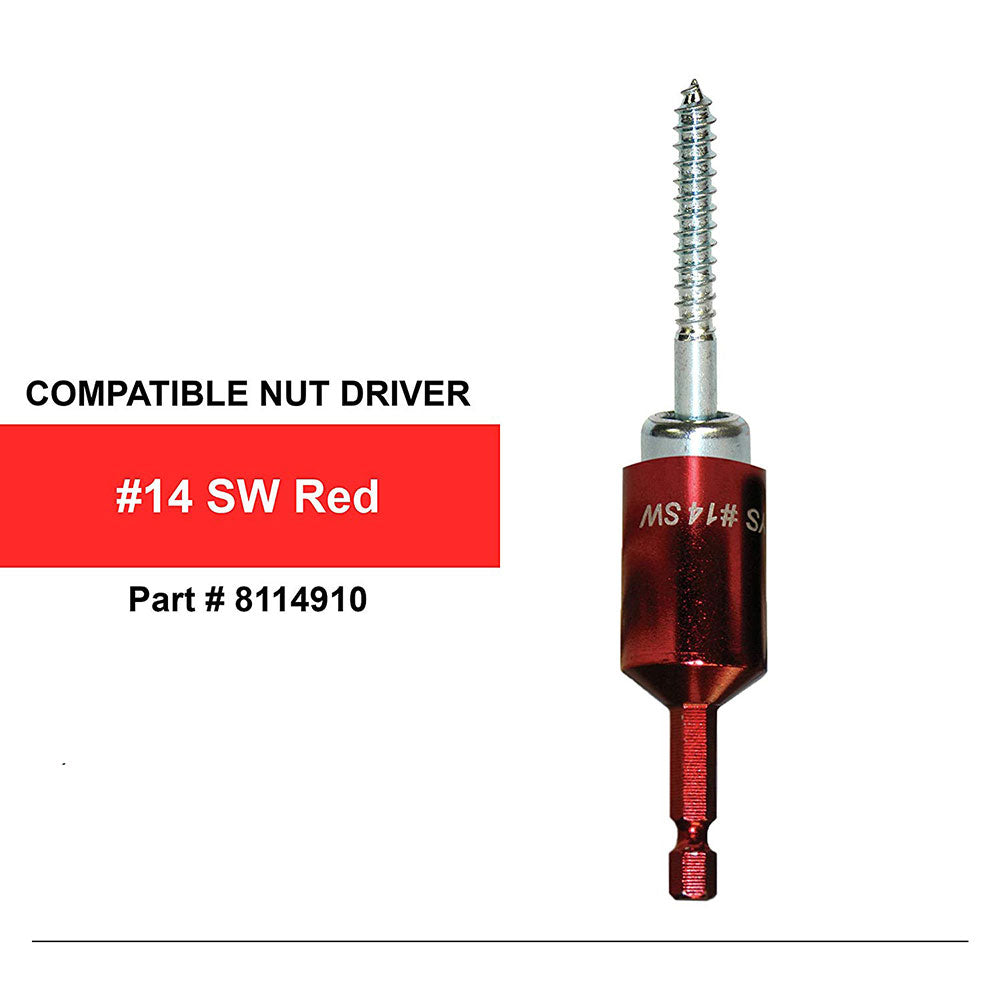 ITW Commercial Construction 8114910 Sammys #14 SW (Red) Nut Driver - 2