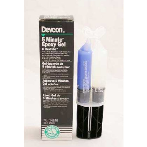 Devcon 14240 5 Minute Epoxy Rapid-Cure General-Purpose Adhesive, 25 mL Dual Syringe Tube