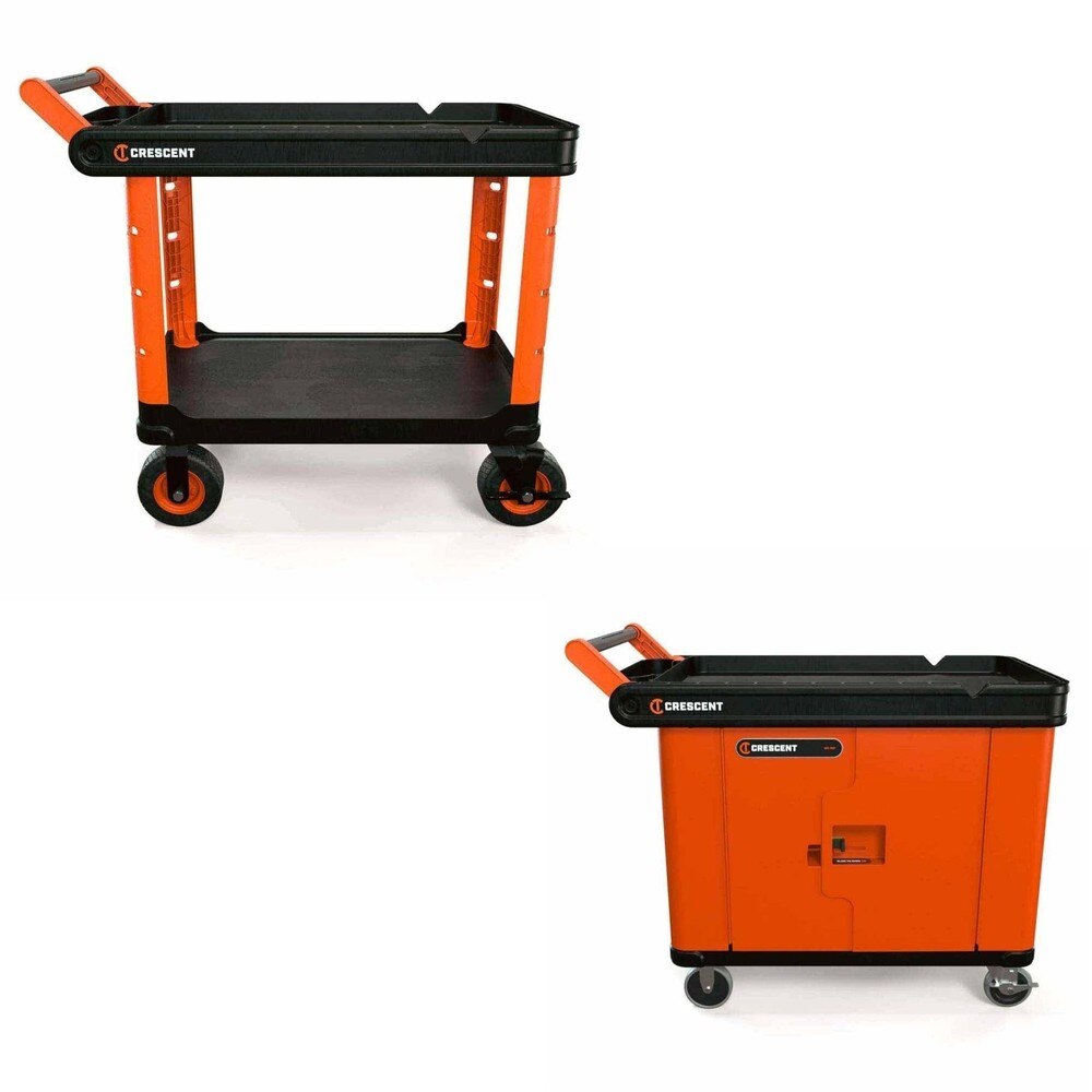 Crescent IUC2S8CBM Utility Cart Kit W/ FREE IUC2DLCRM Lockable Storage
