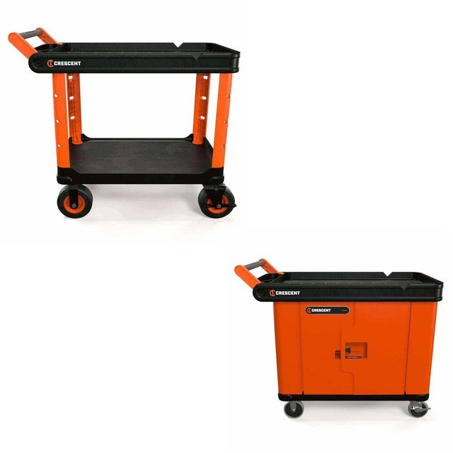 Crescent IUC2S8CBM Utility Cart Kit W/ FREE IUC2DLCRM Lockable Storage